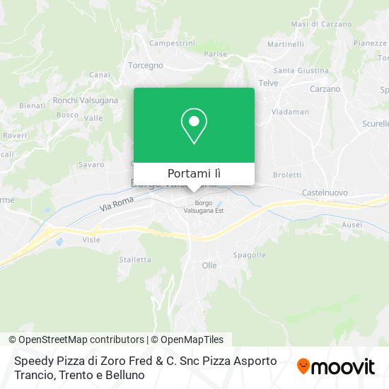 Mappa Speedy Pizza di Zoro Fred & C. Snc Pizza Asporto Trancio