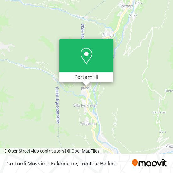 Mappa Gottardi Massimo Falegname
