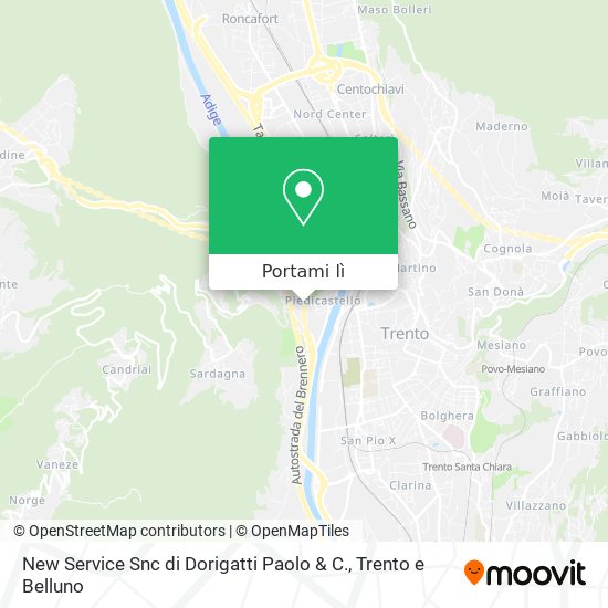 Mappa New Service Snc di Dorigatti Paolo & C.