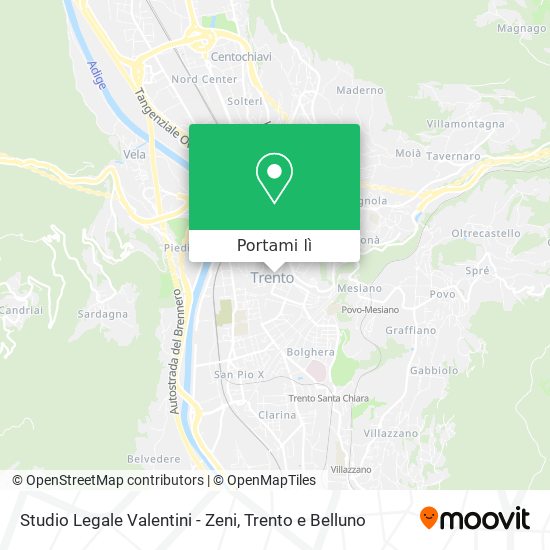 Mappa Studio Legale Valentini - Zeni