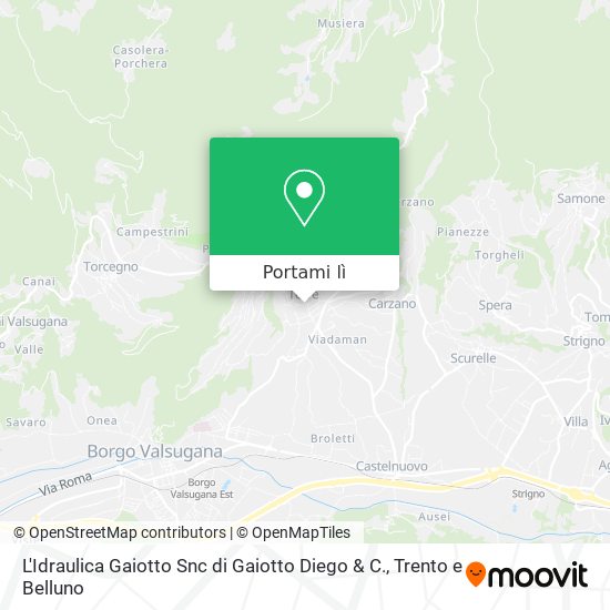 Mappa L'Idraulica Gaiotto Snc di Gaiotto Diego & C.