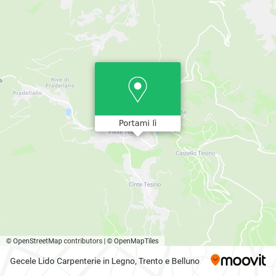 Mappa Gecele Lido Carpenterie in Legno