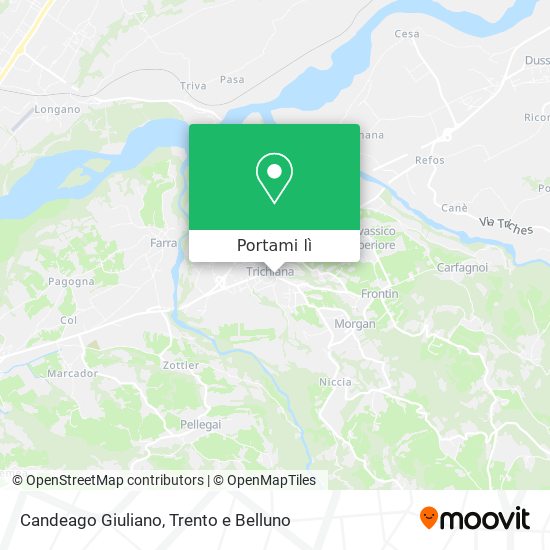 Mappa Candeago Giuliano