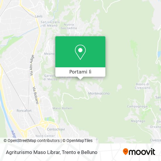 Mappa Agriturismo Maso Librar