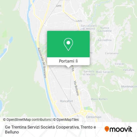Mappa Ge Trentina Servizi Società Cooperativa