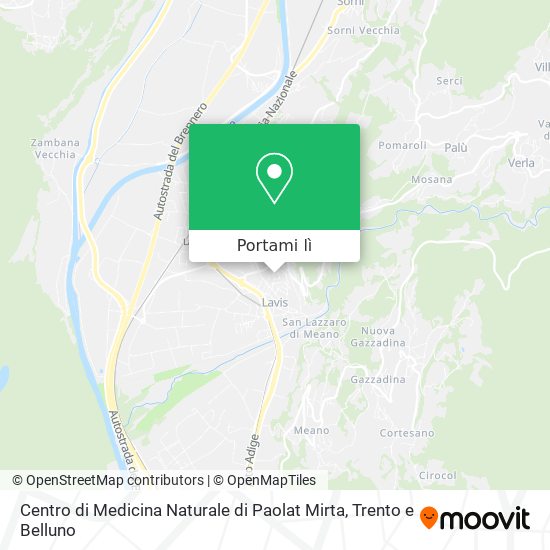 Mappa Centro di Medicina Naturale di Paolat Mirta