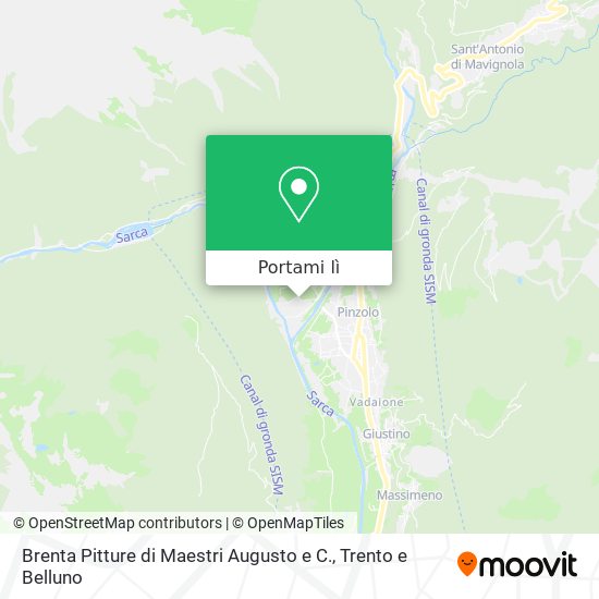 Mappa Brenta Pitture di Maestri Augusto e C.