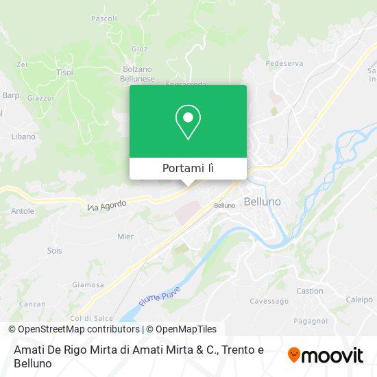 Mappa Amati De Rigo Mirta di Amati Mirta & C.