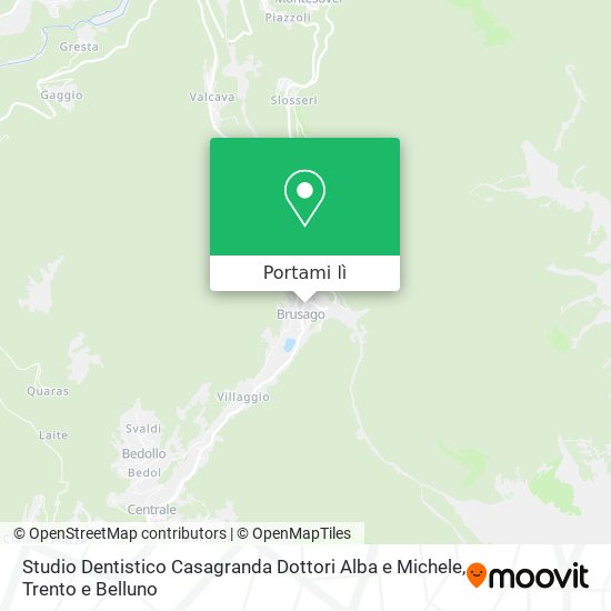 Mappa Studio Dentistico Casagranda Dottori Alba e Michele