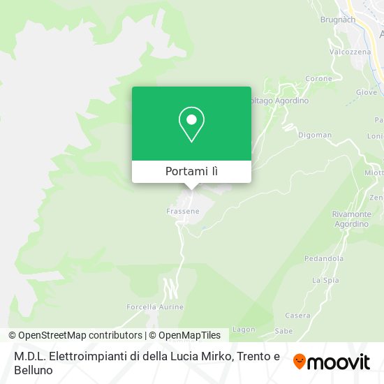 Mappa M.D.L. Elettroimpianti di della Lucia Mirko