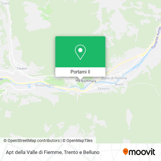 Mappa Apt della Valle di Fiemme