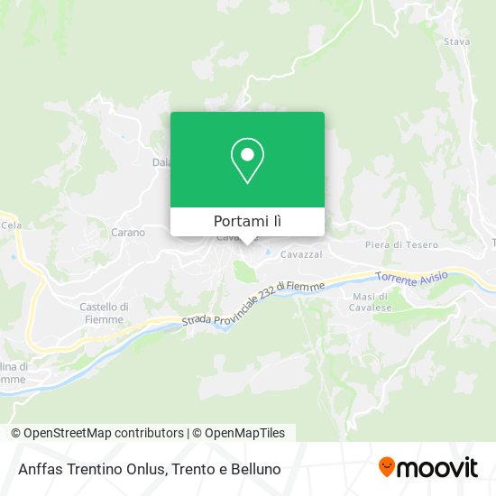 Mappa Anffas Trentino Onlus