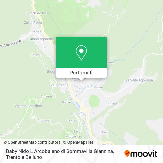 Mappa Baby Nido L Arcobaleno di Sommavilla Giannina