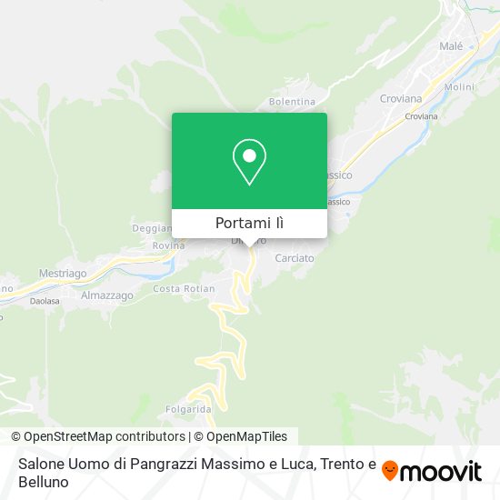 Mappa Salone Uomo di Pangrazzi Massimo e Luca