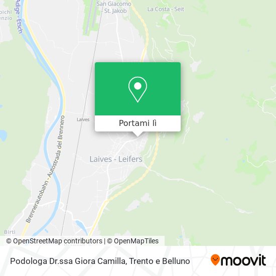 Mappa Podologa Dr.ssa Giora Camilla