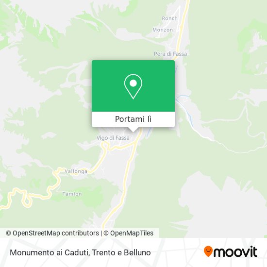 Mappa Monumento ai Caduti