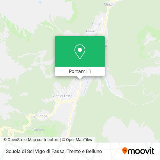 Mappa Scuola di Sci Vigo di Fassa