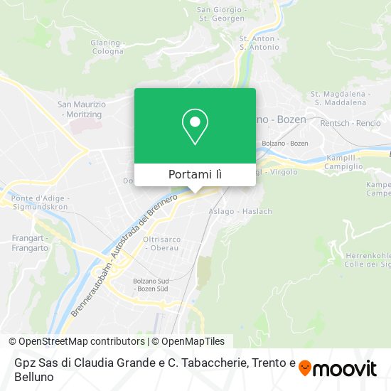 Mappa Gpz Sas di Claudia Grande e C. Tabaccherie