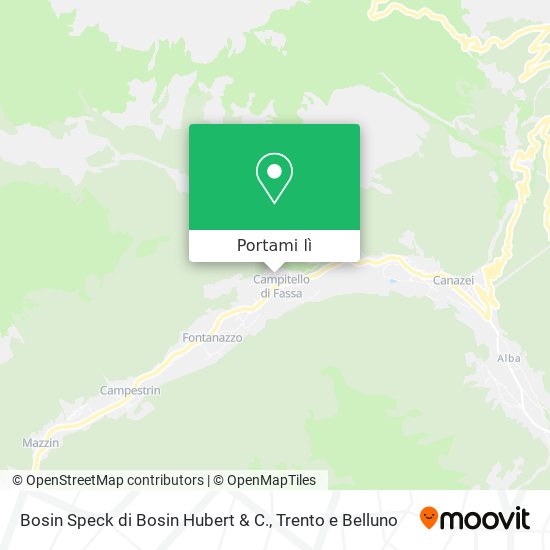 Mappa Bosin Speck di Bosin Hubert & C.