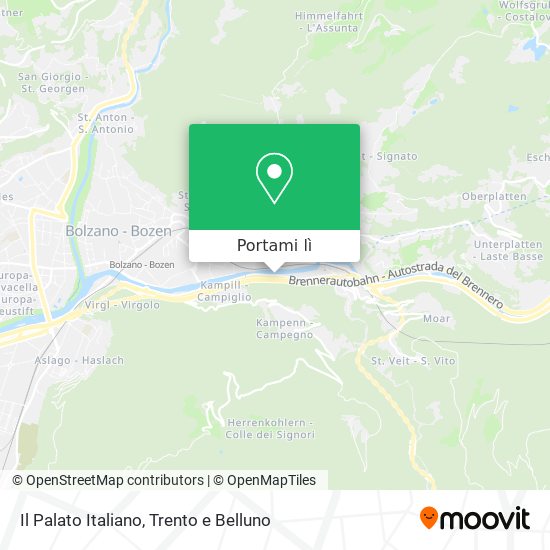Mappa Il Palato Italiano