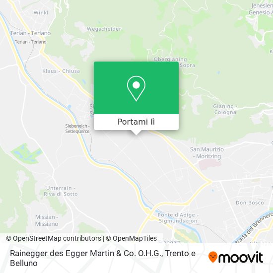 Mappa Rainegger des Egger Martin & Co. O.H.G.