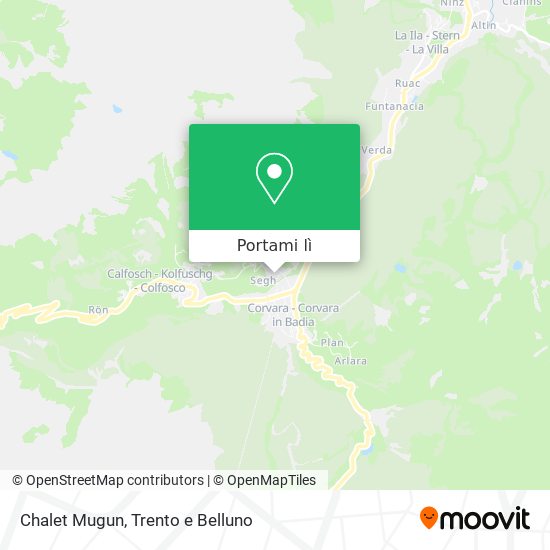 Mappa Chalet Mugun