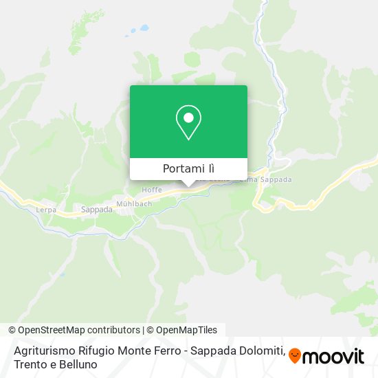 Mappa Agriturismo Rifugio Monte Ferro - Sappada Dolomiti