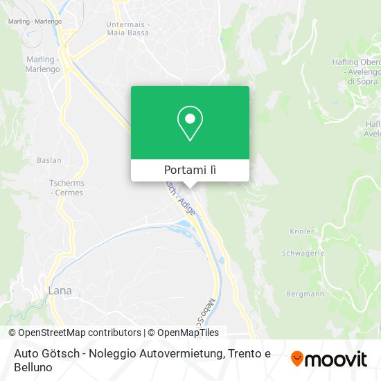 Mappa Auto Götsch - Noleggio Autovermietung