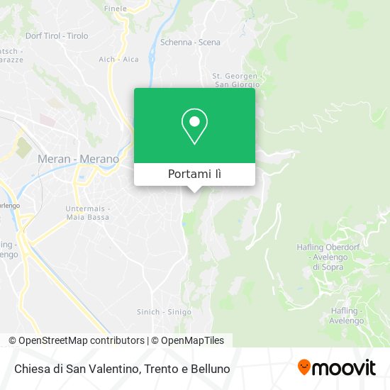 Mappa Chiesa di San Valentino