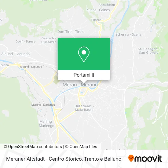 Mappa Meraner Altstadt - Centro Storico