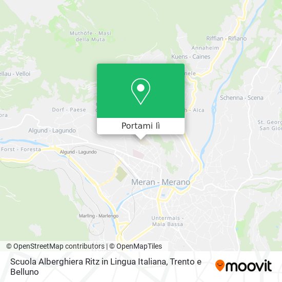 Mappa Scuola Alberghiera Ritz in Lingua Italiana