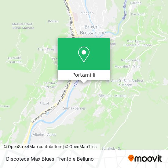 Mappa Discoteca Max Blues