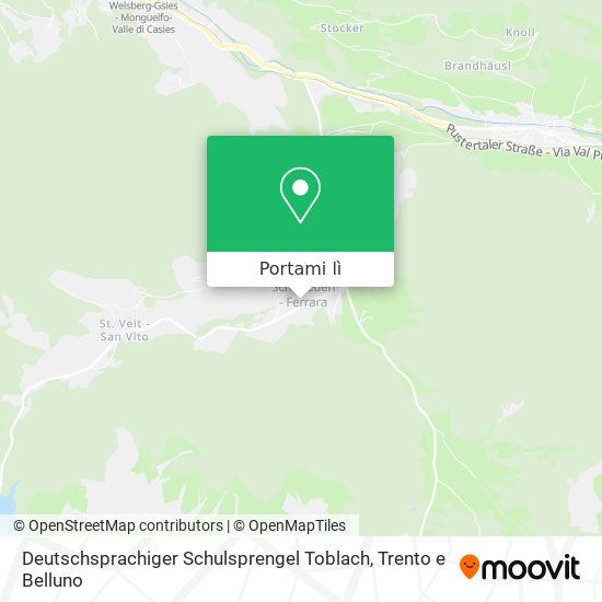 Mappa Deutschsprachiger Schulsprengel Toblach