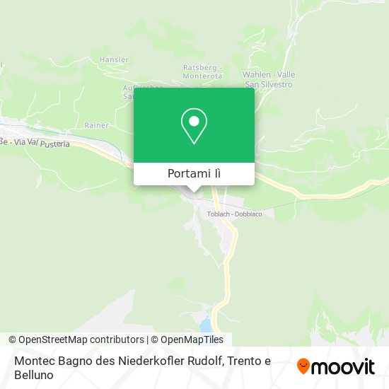 Mappa Montec Bagno des Niederkofler Rudolf