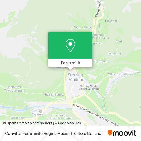 Mappa Convitto Femminile Regina Pacis