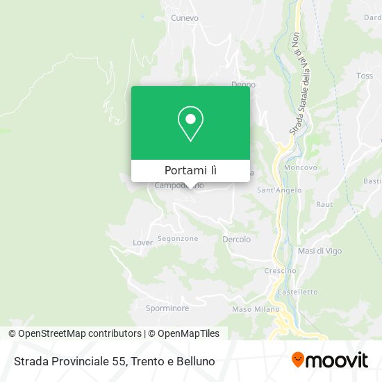 Mappa Strada Provinciale 55