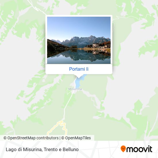 Mappa Lago di Misurina