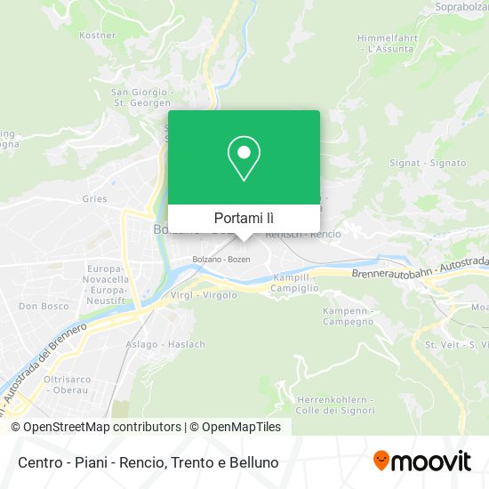 Mappa Centro - Piani - Rencio