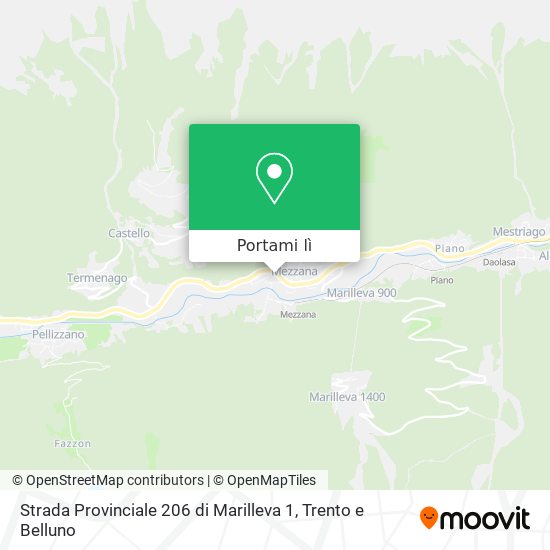 Mappa Strada Provinciale 206 di Marilleva 1