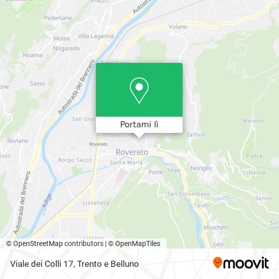 Mappa Viale dei Colli 17