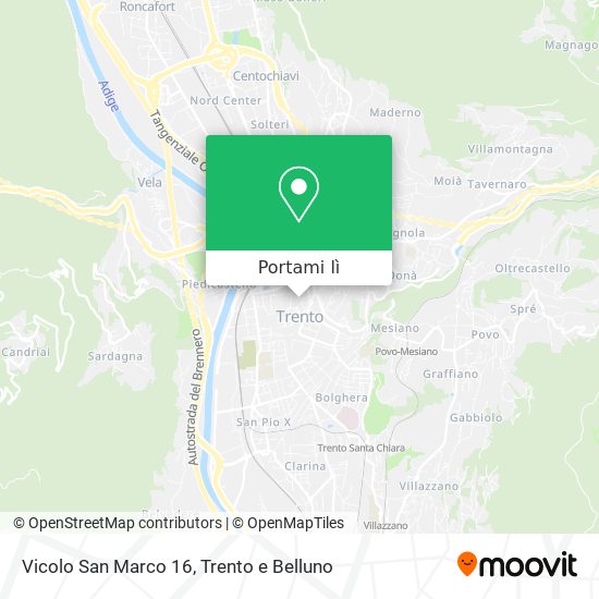 Mappa Vicolo San Marco  16