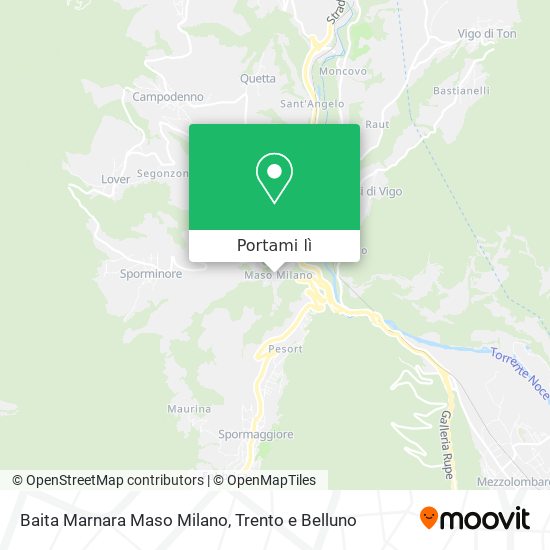 Mappa Baita Marnara Maso Milano