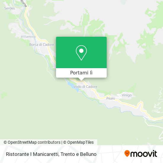 Mappa Ristorante I Manicaretti