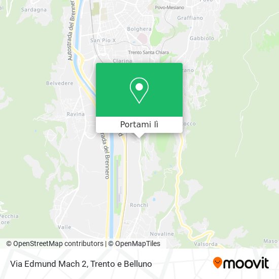 Mappa Via Edmund Mach  2