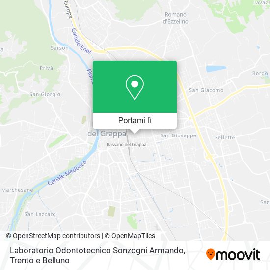 Mappa Laboratorio Odontotecnico Sonzogni Armando