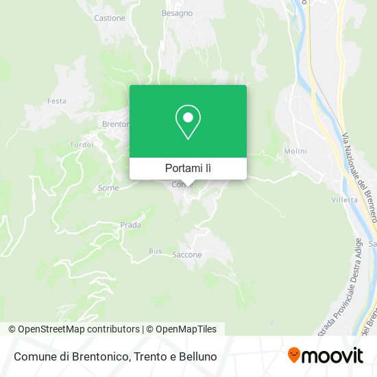 Mappa Comune di Brentonico