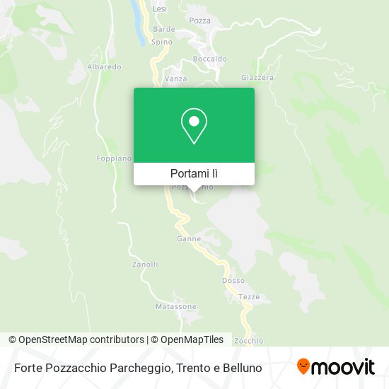 Mappa Forte Pozzacchio Parcheggio