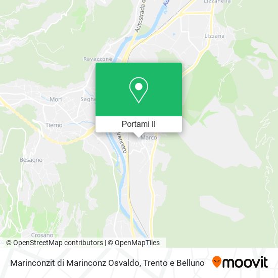 Mappa Marinconzit di Marinconz Osvaldo