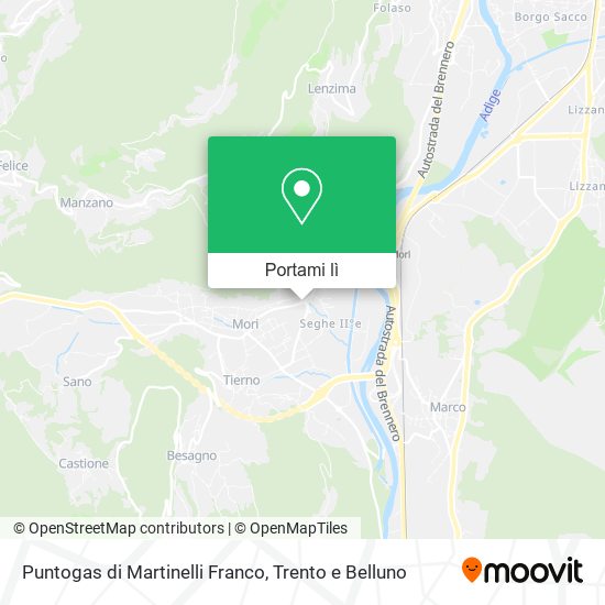 Mappa Puntogas di Martinelli Franco