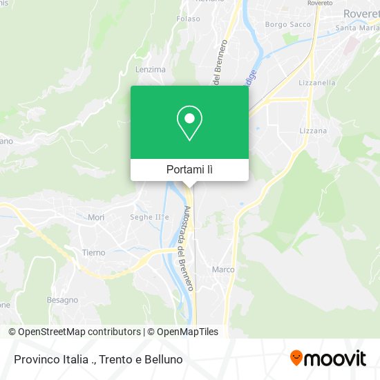 Mappa Provinco Italia .